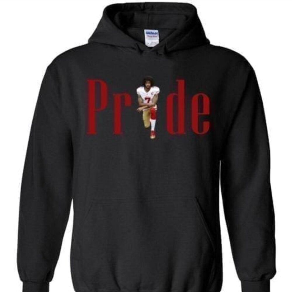 COLIN KAEPERNICK PRIDE XL XLARGE BLACK PULLOVER HOODIE